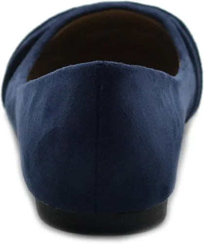 Vista 4 de Ollio - Zapatillas de mujer con piel sintética plisada de color Muliti