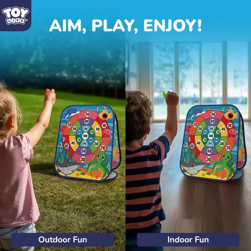 Vista 5 de TOY Life Toddler Outdoor Toys for Kids Ages 4-8, Bean Bag Toss, Outside Yard Games for Kids Cornhole, Indoor Lawn Backyard Games Birthday Family