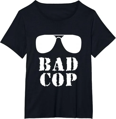 Vista 34 de Bad Cop Funny Police - Camiseta a juego para padre e hijo, Negro, S