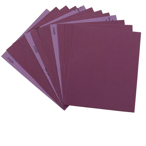 Vista 18 de Papel de lija de grano 60, hojas de lija en seco y húmedo de 9 x 11 pulgadas, papel de lija abrasivo avanzado de alúmina blanca fundida para acabado