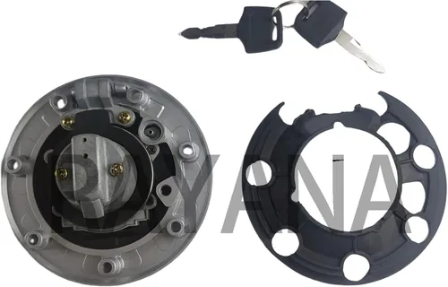 Vista 2 de RAYANA Tapa de Cubierta de Tanque de Combustible con Llave de Bloqueo Compatible para Kawasaki Ninja ZX6R ZX7R ZX9R ZX11 Ninja 250R 500R EX250 EX400