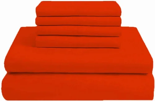 Vista 5 de Hotel de alta calidad sábanas Solid Patrón 1000 hilos 6 pcs Set 100% algodón egipcio de lujo, satén, 17 inches Deep bolsillo sólido