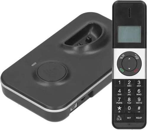 Vista 9 de Teléfono inalámbrico para el hogar, sistema de teléfono inalámbrico, pantalla LCD retroiluminada, identificación de llamada/reenvío de llamadas
