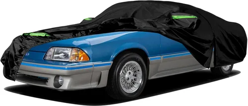Vista 13 de Funda impermeable para coche Replace para Ford Mustang 1964-1978, 6 capas para todo tipo de clima, funda personalizada Mustang para todo el coche