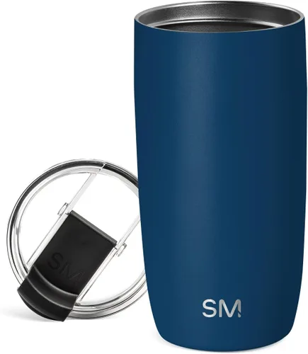 Vista 48 de Simple Modern Taza de café de viaje Tumbler con tapa abatible Reutilizable, aislada, de acero inoxidable, taza de café helado Cold Brew, termo