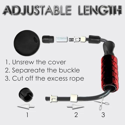 Vista 4 de Weighted Cordless Jump Rope, Adjustable Ropes Tangle-Free High Speed Skipping Rope For Fitness Workout Indoor Outdoor, Ropeless Bod Rope Great For