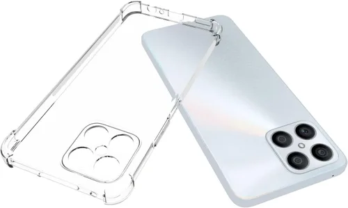 Vista 3 de USTIYA Caso para Honor X8 Clear TPU Cuatro Esquinas Cubierta Protectora Transparente Suave Funda