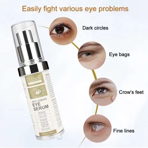 Vista 7 de Crema antienvejecimiento para ojos – Suero antiarrugas para ojos hinchados, ojeras, bolsas de ojos, patas de gallo, arrugas, reduce las arrugas
