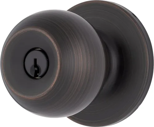Vista 16 de BRINKS Pomo de Puerta de Entrada con Llave Transicional - Juego de Cerradura de Puerta Exterior Negro Mate, se Combina Perfectamente