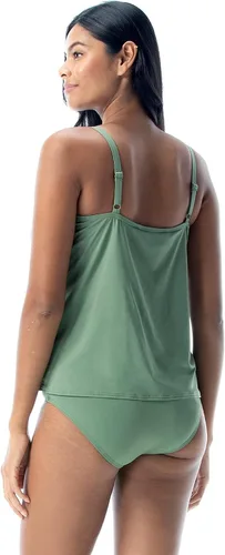 Vista 4 de Coco Reef Tankini con aros de tamaño sujetador ultra ajustado Microluxury A-Line Swimsuit Top