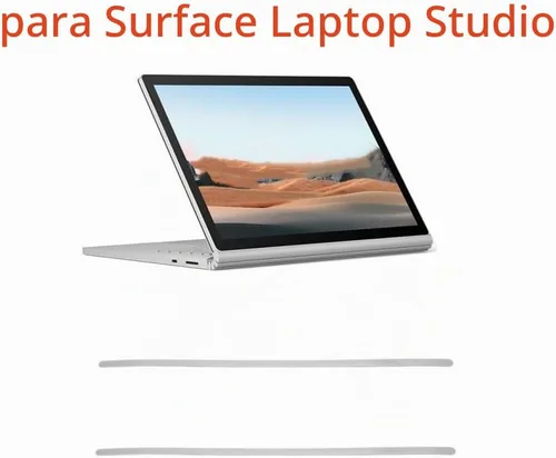 Vista 5 de Tiras de goma de repuesto para Microsoft Surface Laptop Studio 14.4 pulgadas, tiras de goma antideslizantes color gris