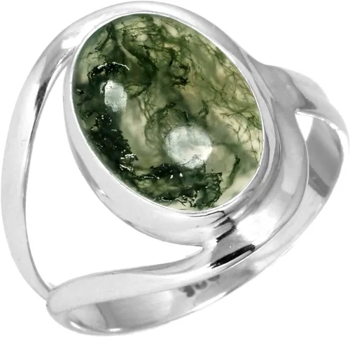 Vista 32 de Anillo de piedras preciosas naturales para mujer, perla, ojo de tigre, lapislázuli, cristal ovalado, bohemio, auténtica plata de ley 925, joyería