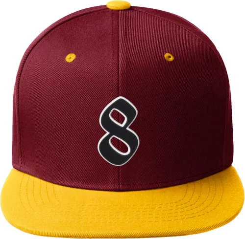 Vista 287 de Daxton Gorra clásica con visera de billete plano con letras del alfabeto inglés antiguo de la A a la Z