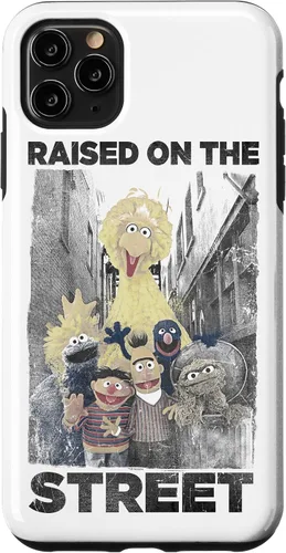Vista 13 de Sesame Street Funda para iPhone 17 con texto en inglés "Raised on the Streets