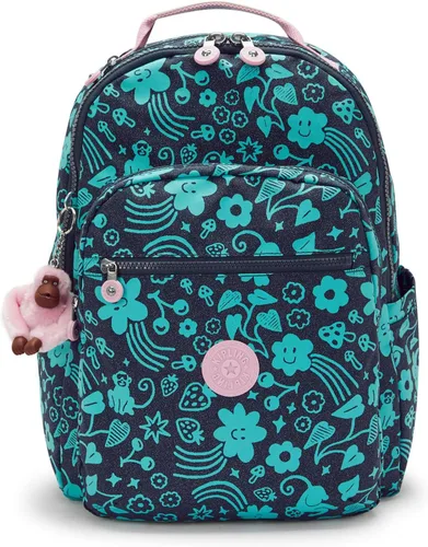 Vista 143 de Mochila Kipling Seoul extra grande para laptop de 17", Grande True Blue Tonal 2