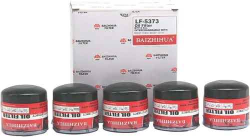 Vista 9 de Paquete de 5 filtros de aceite de motor BAIZHIHUA LF-5373 de alta calidad que reemplazan a HH150-32430, HH1J0-32430, 70000-15241, compatible