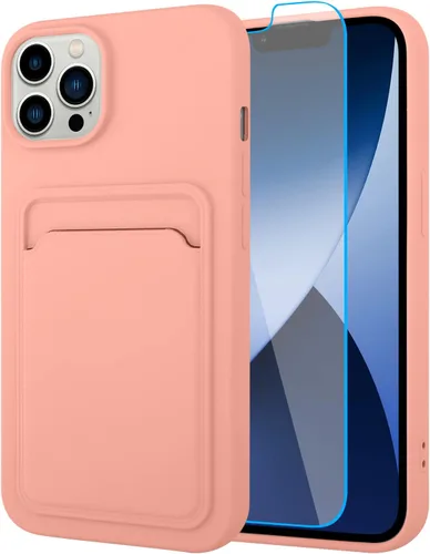 Vista 94 de MZELQ Compatible con iPhone 11 Funda TPU Soporte para Tarjetas Cubierta de Billetera, Protección de Cámara + Protector de Pantalla Funda Suave