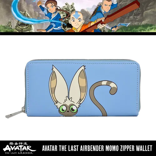 Vista 2 de Concept One Avatar The Last Airbender Momo Peek-A-Boo - Cartera con cremallera color azul