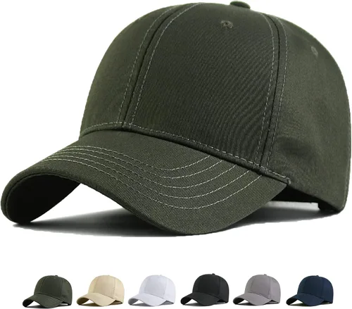 Vista 26 de Gorra de béisbol de gran tamaño XXL para hombres, sombreros de cabeza grande, sombrero de papá ajustable de 23.6 a 26.8 pulgadas