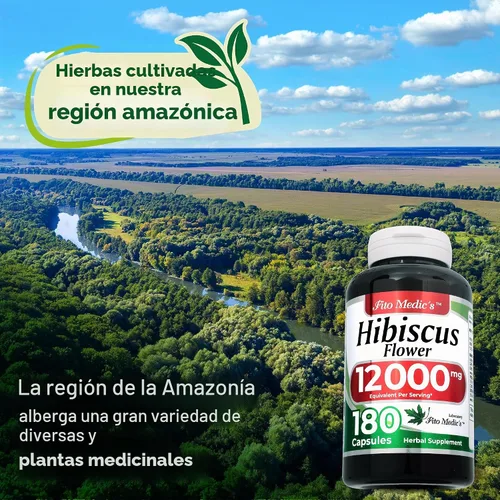 Vista 5 de FITO MEDIC'S Laboratorio Hibisco Flor de Jamaica 180 Cápsulas