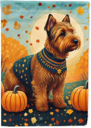 Vista 28 de Caroline's Treasures DAC1001GF Affenpinscher - Bandera decorativa para jardín de otoño, decoración para patio exterior, patio, parterres