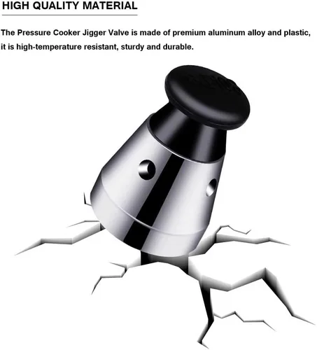 Vista 3 de Válvula de jigger de olla a presión, válvula de escape universal de alivio de olla a presión