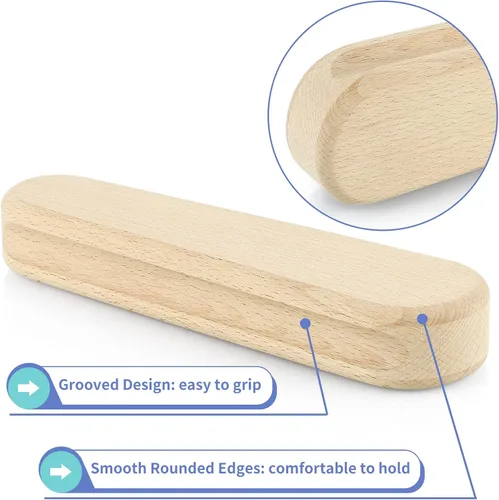 Vista 4 de MOLIGOU Paquete de 2 palillos de madera para costura, para coser y presionar costuras
