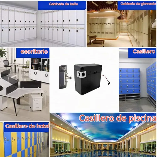 Vista 7 de RFID - Cerradura de armario oculta sin perforaciones, para armario y cajón, color azul
