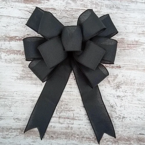 Vista 4 de Arco de corona para añadir accesorios a escaleras, guirnaldas, linternas - personalizado (negro)