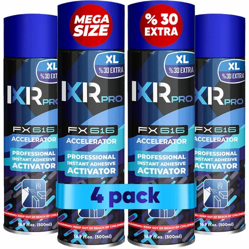 Vista 8 de ixirpro CA Glue Activator Spray (2 x 16.9 oz) – Acelerador de Super Pegamento para unión instantánea Activador de cianoacrilato de secado rápido