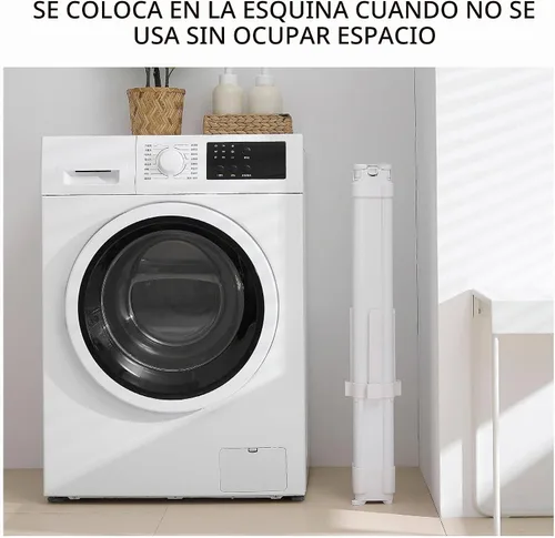 Vista 7 de RFOUO Tendedero de Ropa Trípode de Aluminio - 4 Varillas 16 Clips, Tendedero Plegable Portátil, Ahorro de Espacio, Tendedero de Ropa para Lavandería