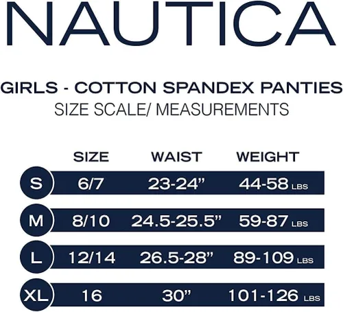 Vista 6 de Nautica Ropa interior para niña - Calzoncillos de algodón elástico (paquete de 10)