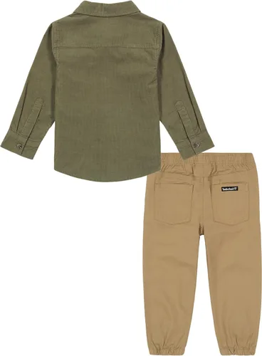 Vista 2 de Timberland Conjunto de camisa tejida de manga larga de 2 piezas para hombre