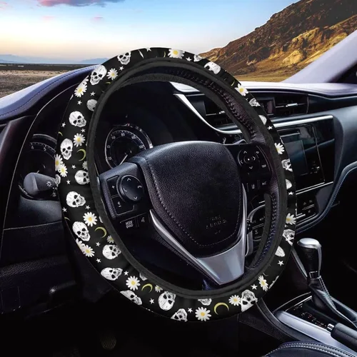 Vista 50 de Asian Dragon - Funda universal para volante de automóvil, accesorios interiores de automóvil, lavable, transpirable, funda para volante