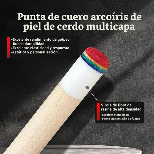 Vista 6 de Tai ba cues Taco de billar profesional de madera canadiense de 19, 20, 21 onzas, rosa, azul, verde, naranja