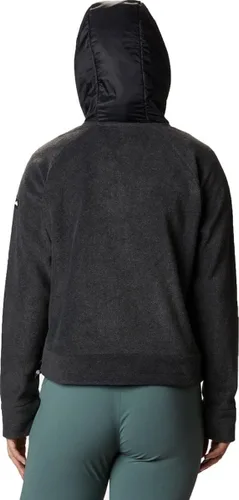 Vista 2 de Columbia Exploration FZ 1907542030 - Forro polar con capucha para mujer, color gris oscuro