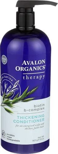 Vista 5 de Avalon Organics Acondicionador espesante, Biotina B-Complex 14 oz