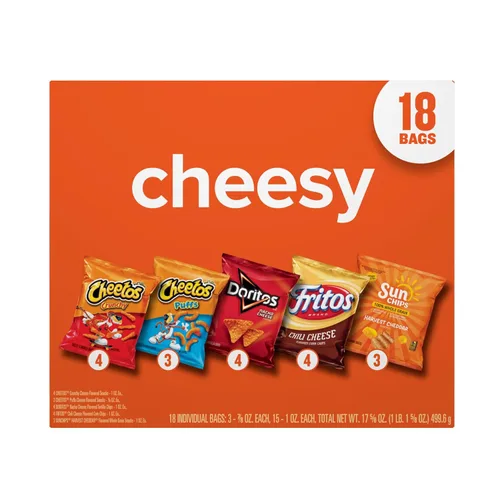 Vista 3 de Frito-Lay Cheesy Mix - Paquete variado (18 unidades)