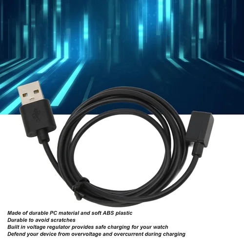 Vista 3 de Cable de carga USB magnético, cargador de reloj inteligente, cable de carga de repuesto para reloj inteligente Fitness Band