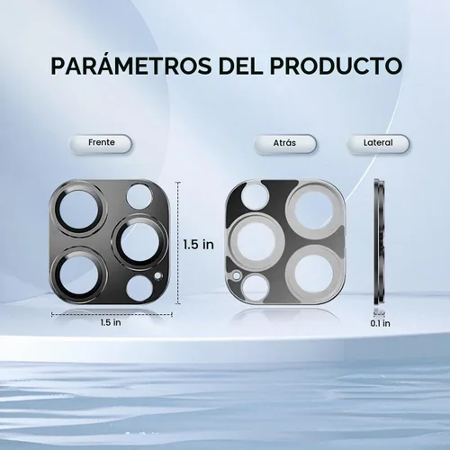 Vista 6 de T Tersely Paquete de 2 protectores de lente de cámara diseñados para iPhone 14 Pro/iPhone 14 Pro Max, protector de cámara de metal de aleación