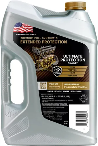 Vista 35 de Valvoline SynPower Full aceite sintético para motor, 1 Cuarto de galón, Ambar