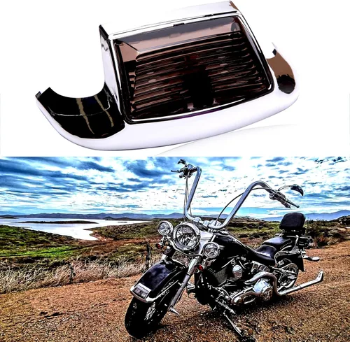 Vista 11 de Rich Choices Luces LED de guardabarros delantero ámbar y luces LED rojas de extremo de guardabarros trasero compatibles con Harley Road King Electra