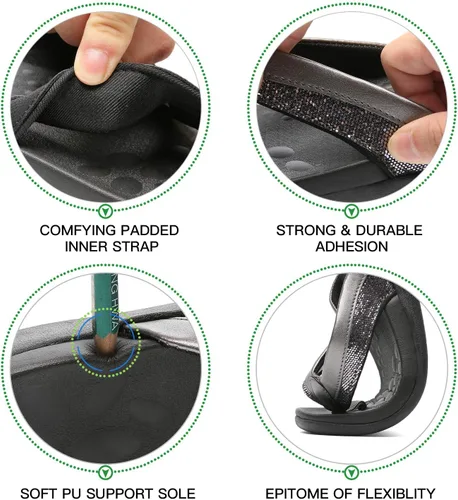 Vista 4 de MEGNYA Comfortable Walking Flip Flops Women, Orthopedic Sandals with Arch Support, Flat Feet Pain Relief Sandals