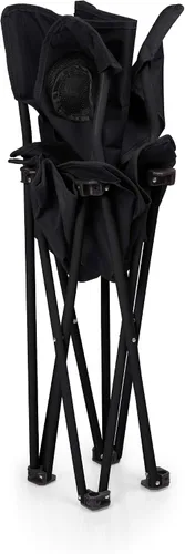 Vista 6 de Picnic TIME PTZ Silla de campamento, silla de picnic, silla de playa con bolsa de transporte Negro