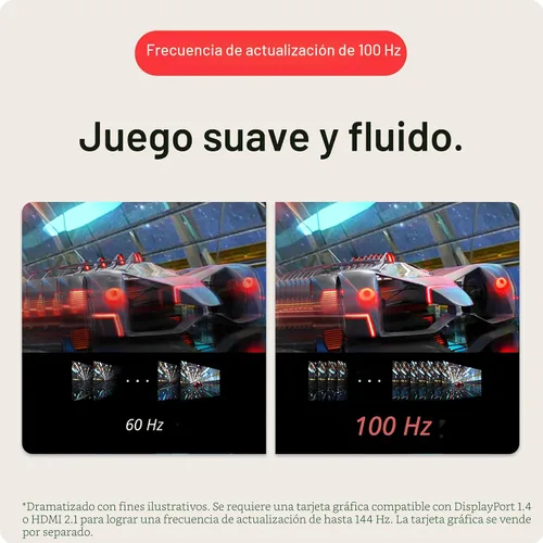 Vista 2 de LG 32MR50C-B Monitor curvo de 32 pulgadas FHD 100Hz AMD FreeSync Control OnScreen Sincronización de acción dinámica Estabilizador negro Soporte