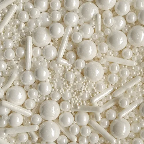 Vista 13 de Sentovac - Gránulos de azúcar con perlas doradas brillantes para decoración de pasteles, tamaño mezclador, 1 botella de 4.23 onzas, decoración