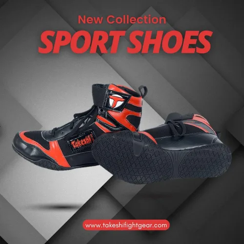 Vista 6 de TAKESHI FIGHT GEAR Boxing Shoes, Wrestling Shoes Men & Women, Kickboxing Shoes