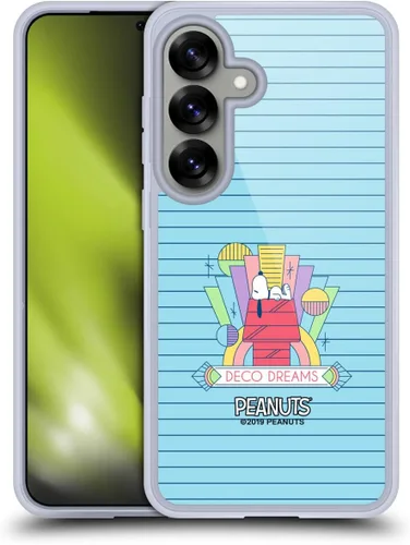Vista 77 de Head Case Designs Snoopy Deco Dreams - Funda de gel con licencia oficial de Peanuts Blue Pattern [protección de grado militar] compatible con Google