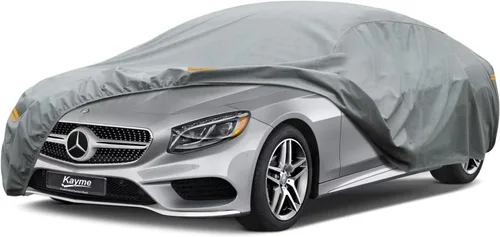 Vista 73 de Kayme Funda de Coche de Servicio Pesado Impermeable para Todo Tipo de Clima, Ajuste Personalizado para Tesla Model S, Cubierta Exterior Completa