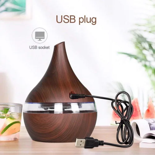 Vista 7 de New Excellence Home Humidificador USB de 10.1 fl oz, interruptor táctil, difusor interior con 7 luces LED, adecuado para sala de estar, dormitorio